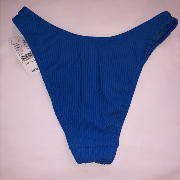 PACSUN LA Hearts Eco Blue Madelyn Sporty Bikini Bottom & Madelyn V Bikini Top - Picture 10 of 11